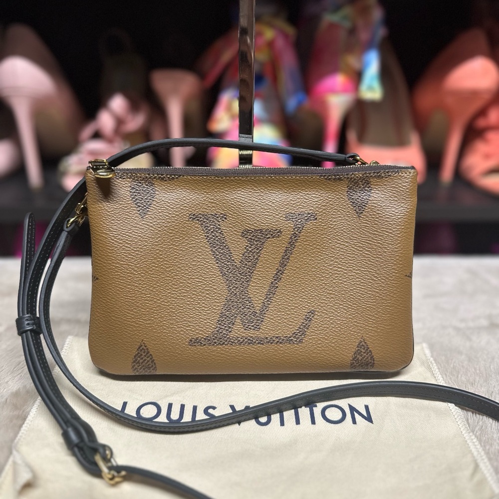 Louis Vuitton Reverse Monogram Double Zip Crossbody